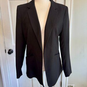 classic open front minimalist blazer | size 10 / medium